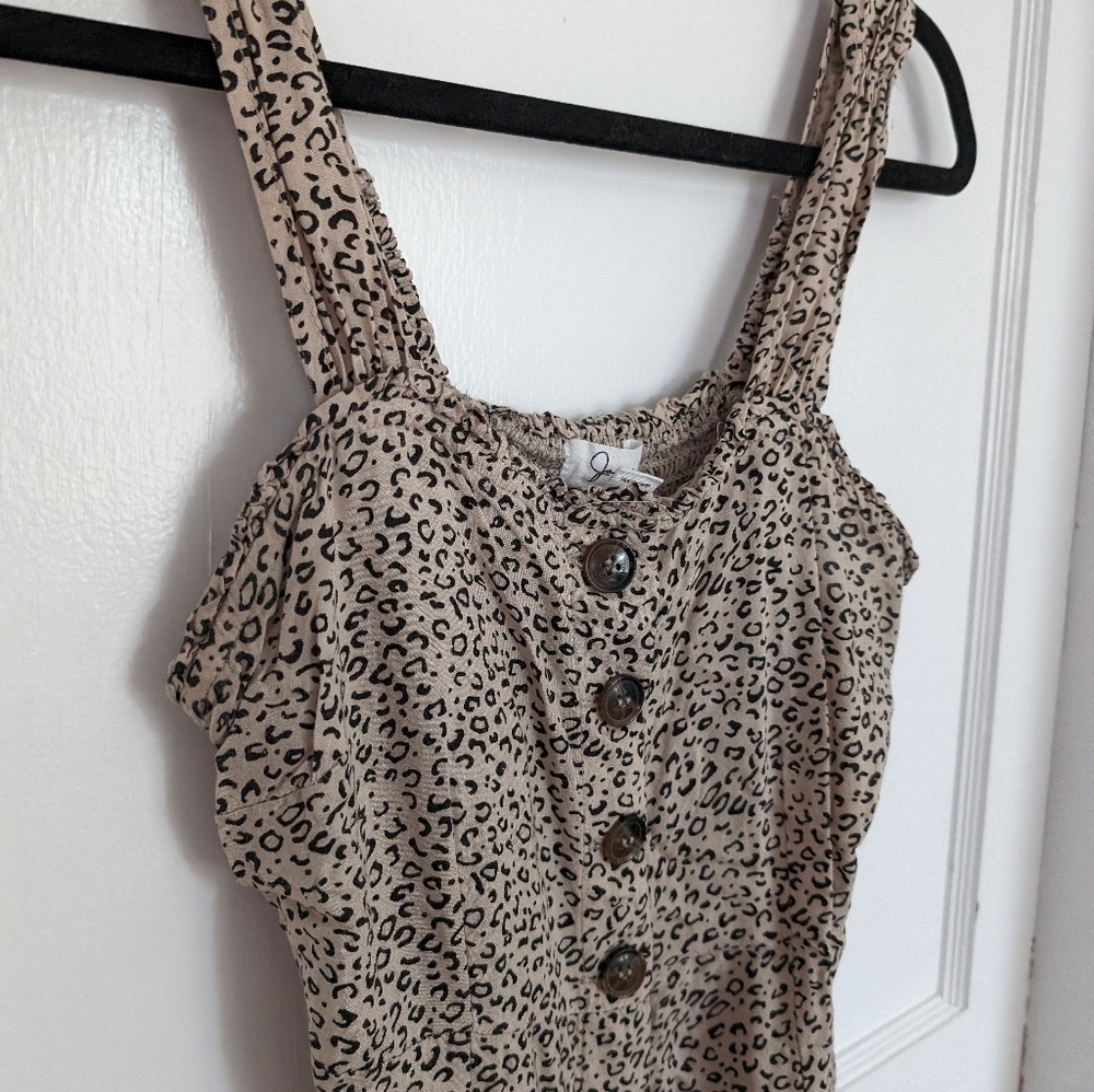Japna Cheetah Print Buttondown dress. Form fitting. Size M. Great condition. - Picture 7 of 7